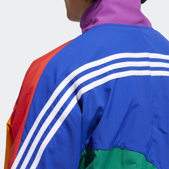 NWT Adidas pride off center rainbow jacket - Picture 9 of 15